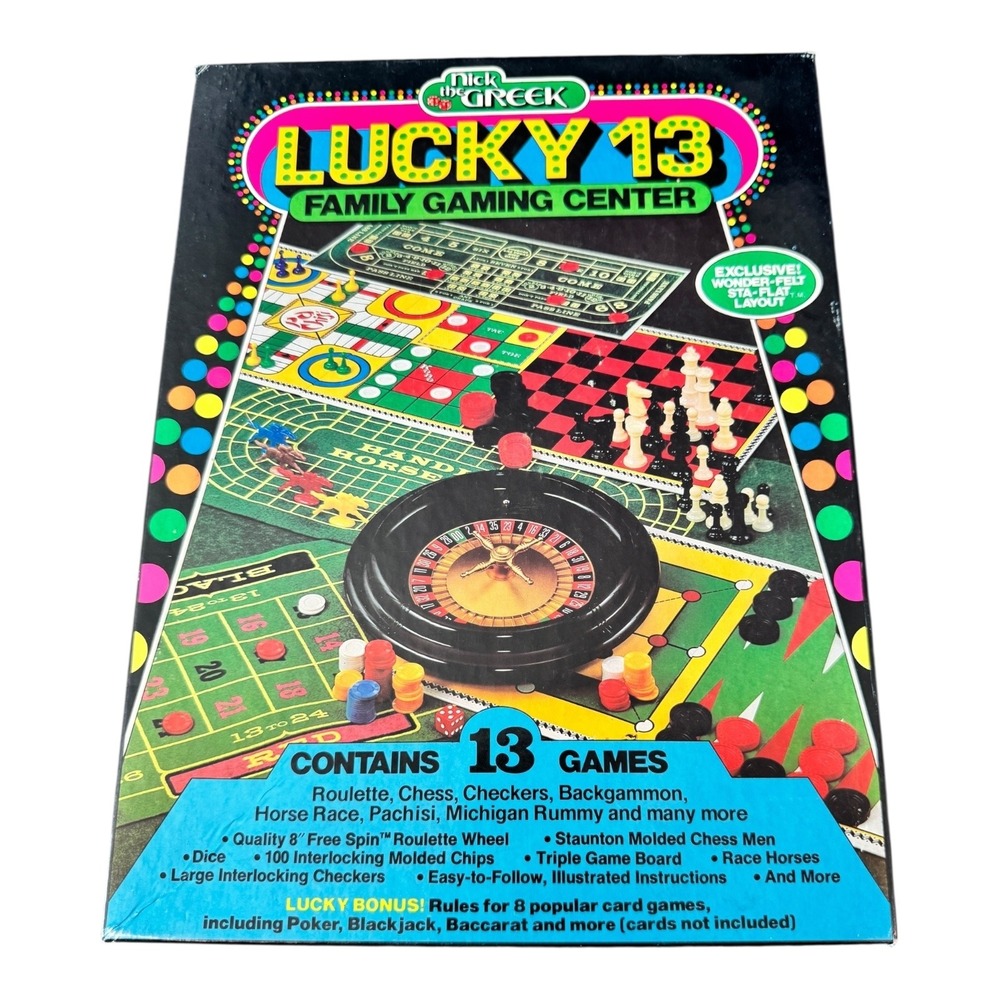 Nick The Greek Lucky‎ 13 Family Gaming Center 13 Games Roulette Chess Checkers